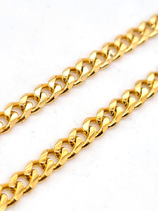 Authentic We Are All Smith 3.5mm 14k Gold Plated S. Cuban Chain 20" Necklace