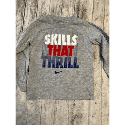 Nike boys long sleeve gray size 4 - Picture 2 of 6