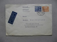 GERMANY BERLIN, cover to the Netherlands 1952, mixed franking buidings