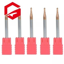 5 piezas HRC55 R1XD2X50X2F 50mm 2FlautaTungsteno Acero Bola Nariz Extremo Molinos Cabeza de bola