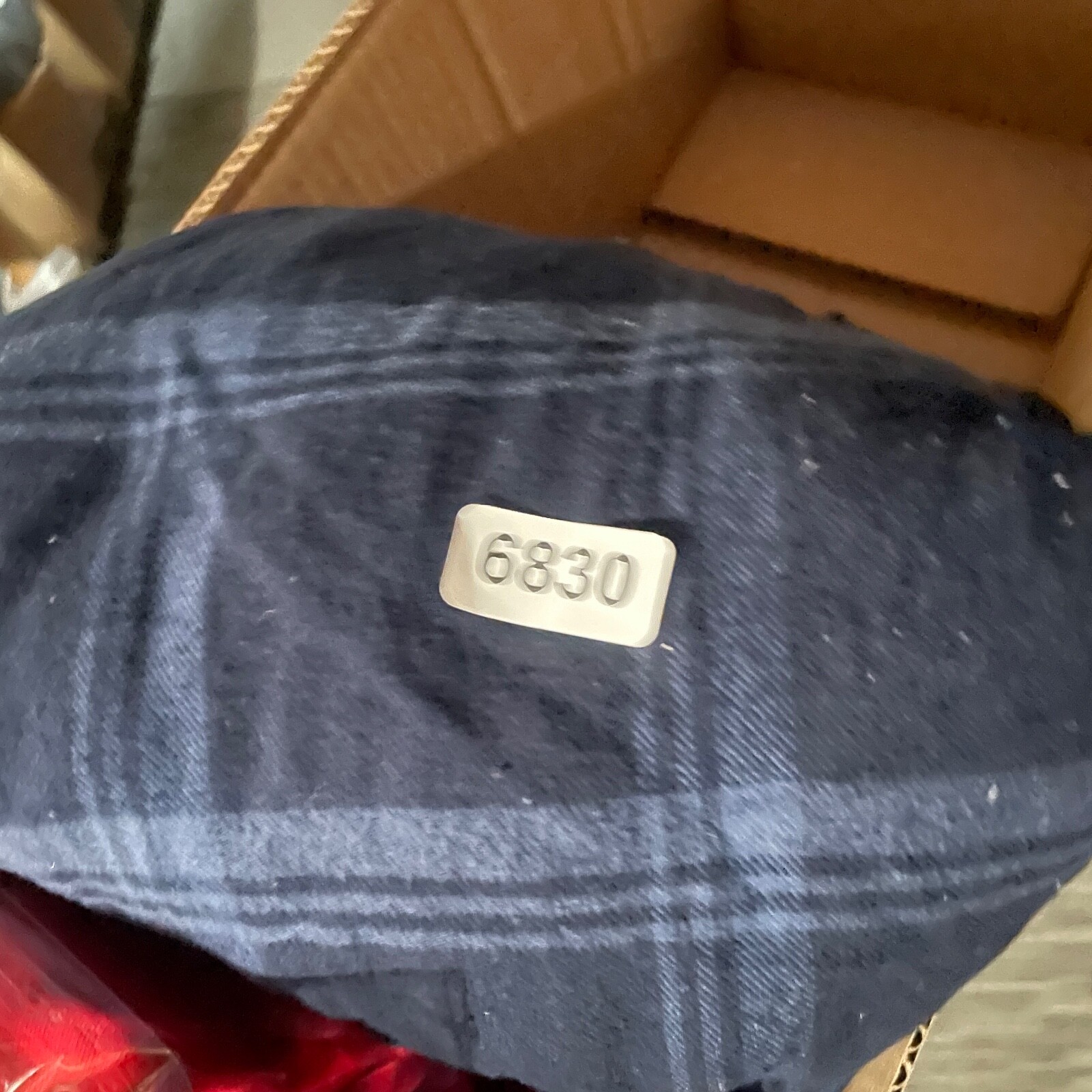 Wrangler Shirt Jacket Mens 3XL Blue Plaid Fleece Lined Flannel Barn Coat Hoodie