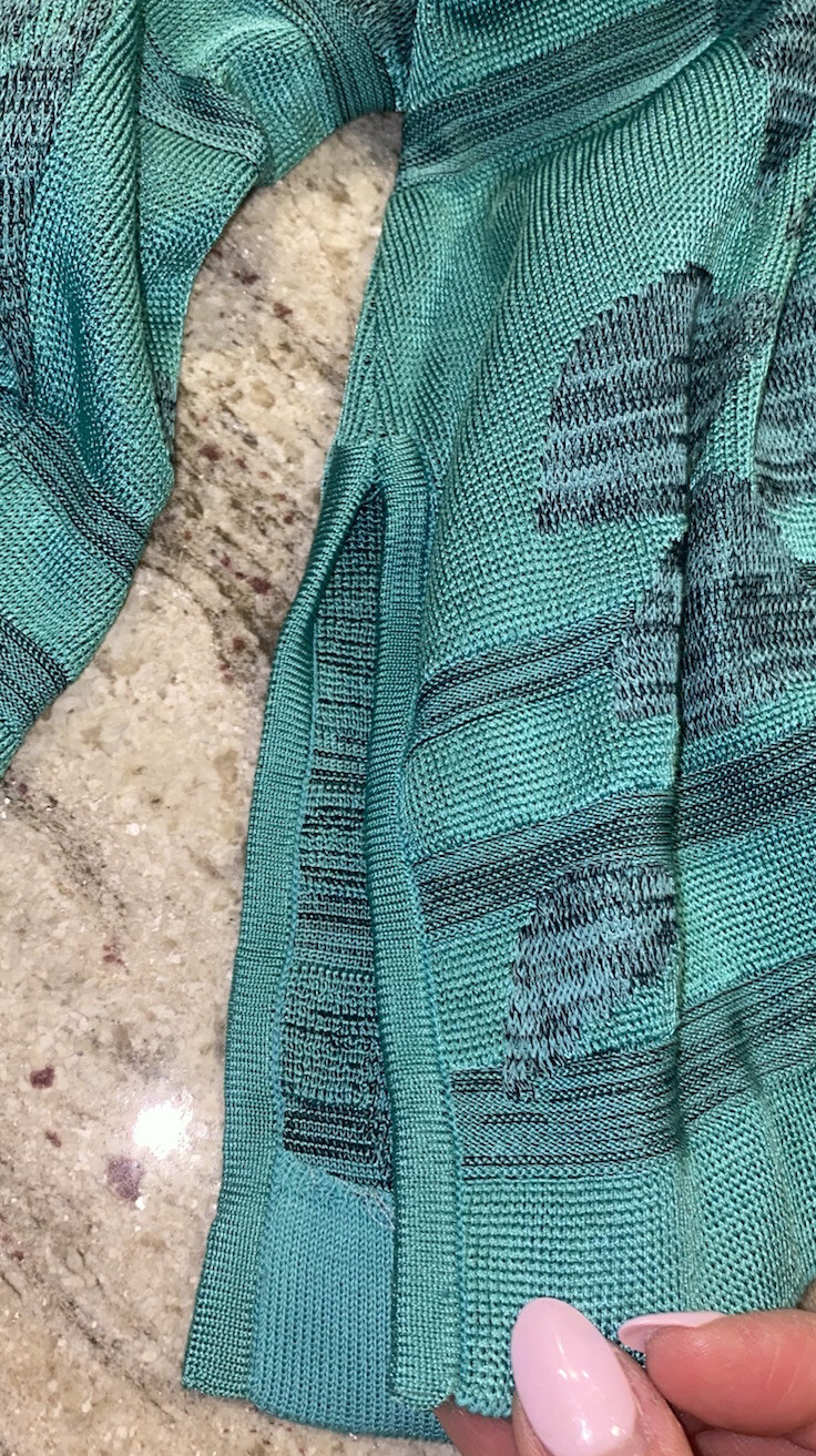 Misook Turquoise Knit Topper Jacket Cardigan, no … - image 6