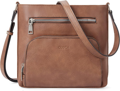 CLUCI Crossbody Purse for Women Multi Pockets Bag Vegan Leather Small Shoulder H