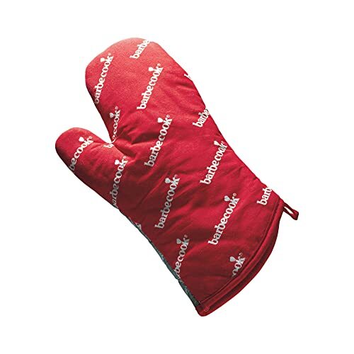 Barbecook Backhandschuhe Ofenhandschuh Grillhandschuh lang rot 28cm
