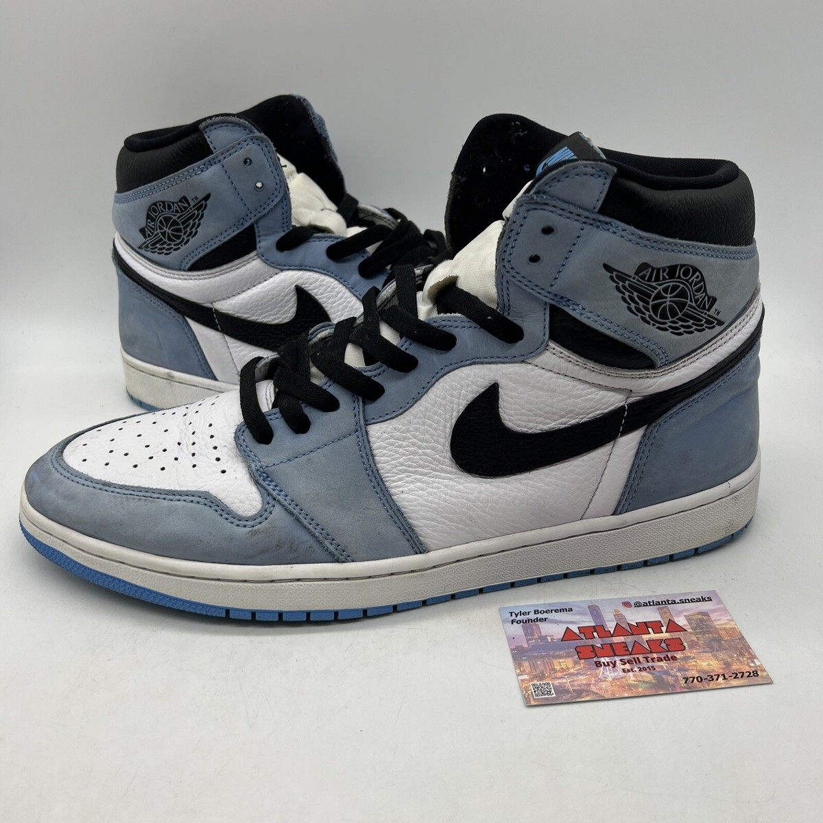 Size 14 - Jordan 1 Retro OG High University Blue White Black Size 14 - Jordan 1 Retro OG High University Blue White Black