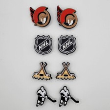 NHL Ottawa Senators Hockey Team For Crocs Shoe Charms Jibbitz - 8 Pieces