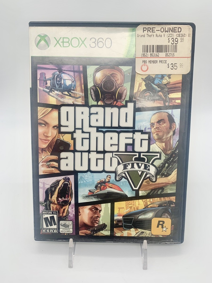 Grand Theft Auto V 5 GTA5 (Microsoft Xbox 360, 2013) No Manual or