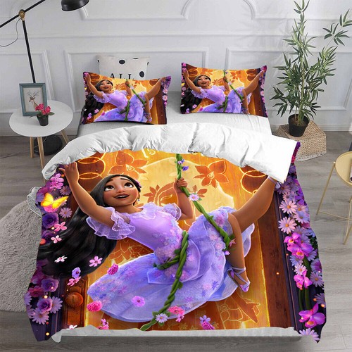 Encanto 3D Duvet Cover Bedding Set Cosplay Mirabel Madrigal Pillowcase Quilt NEW - Picture 15 of 29