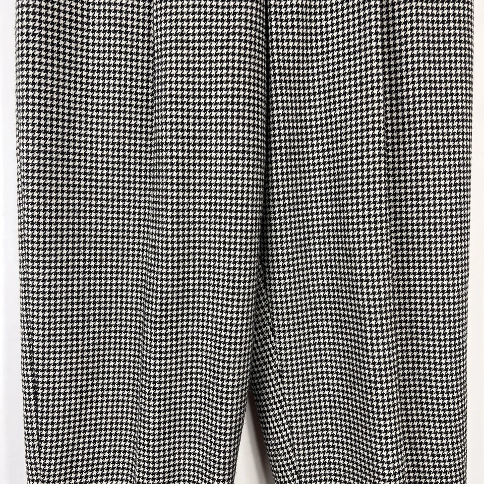 Pantalones de colección Lord Isaacs For Her para mujer talla 12 lana cónicos tiro alto forrados Foto 3 de 4