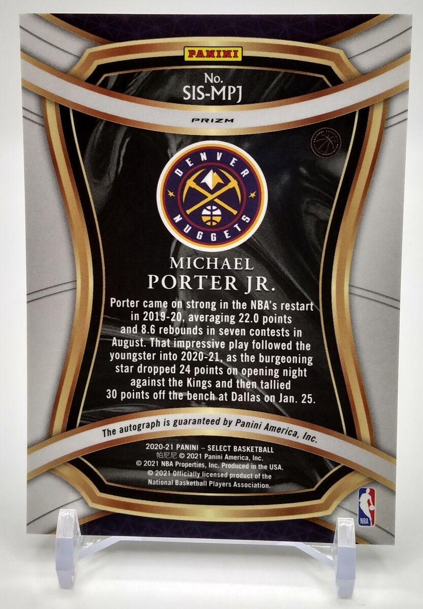 2020-21 Panini Select Signature Selections - Michael Porter 2020-21 Panini Select Signature Selections - Michael Porter
