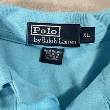 Polo Ralph Lauren Mens Shirt XL Blue Short Sleeve Cotton Preppy Outdoor