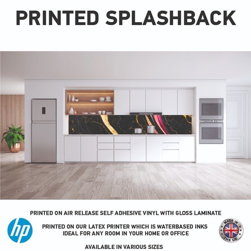 Marble Kitchen Splashback Self Adhesive Printed Laminated Vinyl 3Mtr MS082 - 第 1/1 張圖片