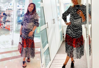 zebra dress zara