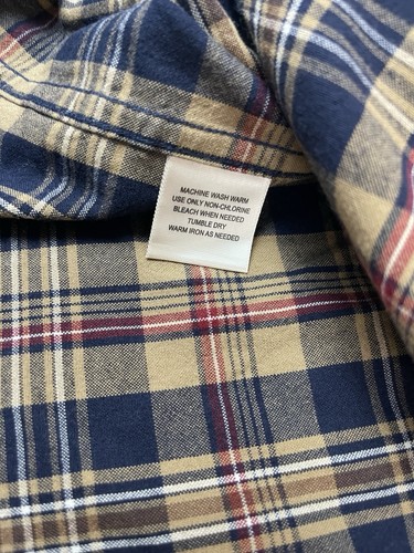 Camisa St John's Bay Para Hombres XL Madrás Informal Abotonada A Cuadros Manga Corta ¡NUEVA CON ETIQUETAS!! - Imagen 8 de 12