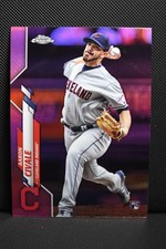 2020 Topps Chrome - Aaron Civale #143 Pink Refractor (RC) Indians