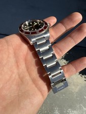 TUDOR Black Bay Heritage Red Smiley 41mm Black Dial Stainless Steel Watch 79220R 9