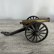 PennCraft VINTAGE Cast Iron And Brass Miniature Cannon Model 651 Made In USA