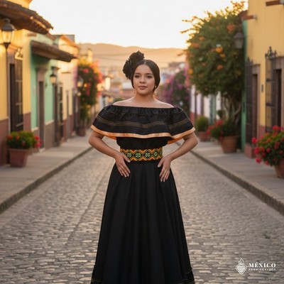 Traditional Mexican  Dress Set   Handmade Two-Piece