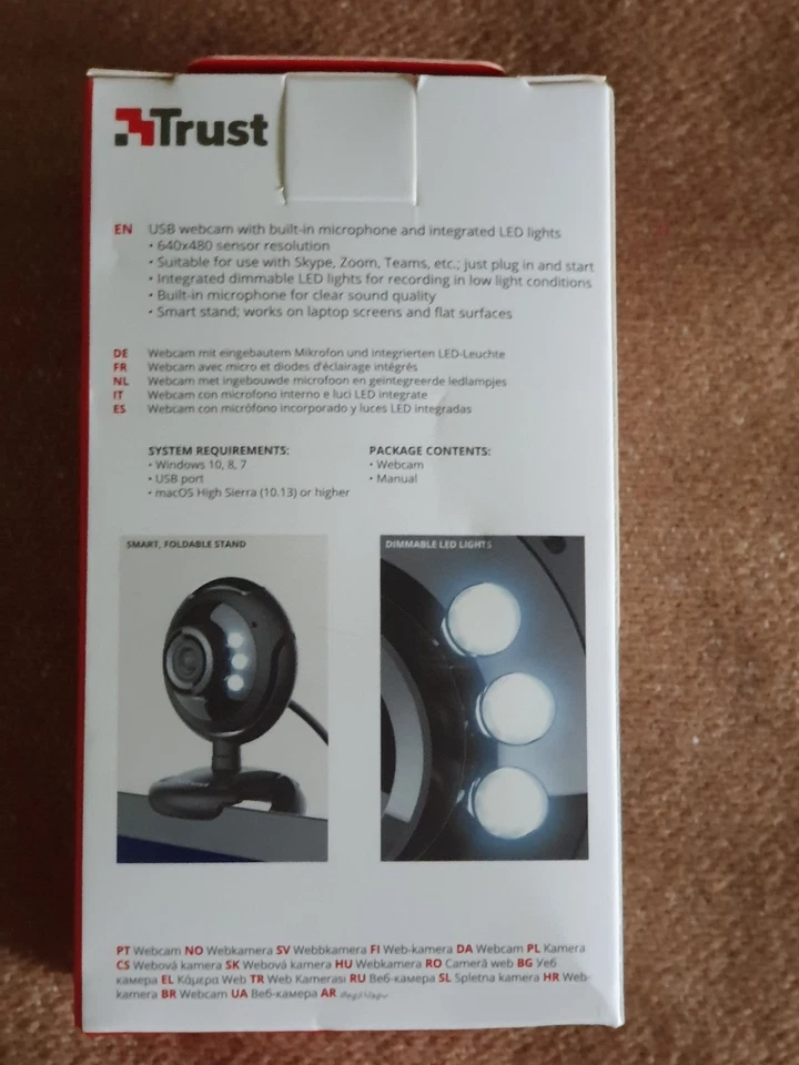 Trust Spotlight PRO Webcam with LED Lights Ungeöffnet in OVP - Bild 3 von 3