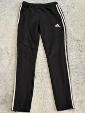 Adidas AEROREADY Track Pants Mens Small Black Striped Athletic Joggers Stretch