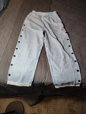 Made With Love Women's Blue And Whit Small Pinstripe Pants Nwt