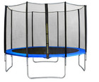 14FT Trampoline Replacement Safety Net Enclosure Surround  8 Pole  Heavy Duty