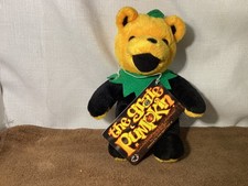 Liquid Blue Grateful Dead The Grate Pumpkin Bean Bear Plush 2001
