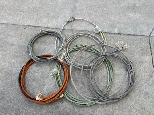 5 Five USED Mixed COWBOY ROPES LARIATS From Oklahoma Cattle Ranch