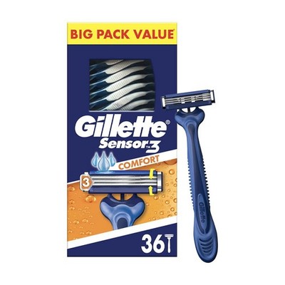 [VORTEILSPACK] Gillette Sensor3 Einwegrasierer 36ea