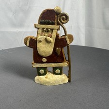 Ceramic Folk Art Santa