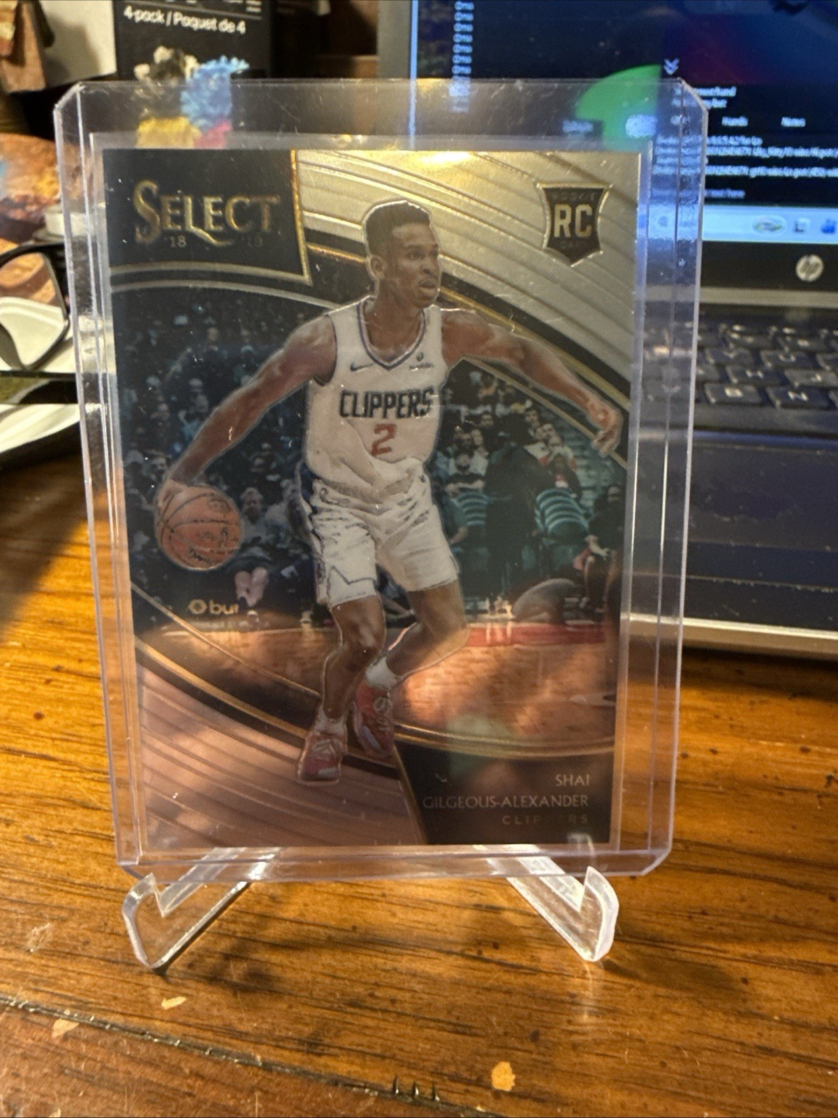 2018-19 Panini Select Courtside Shai Gilgeous-Alexander #201 Rookie Thunder SP
