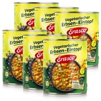 Erasco Vegetarischer Erbsen-Eintopf 800G Fertigessen (6Er Pack)