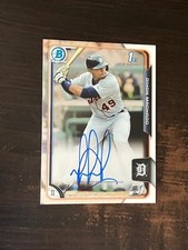 DIXON MACHADO auto 2015 Bowman Chrome TIGERS