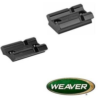 Fits Stevens 110E Bolt Action 2-Piece Gloss Blue Scope Mount Factory Weaver
