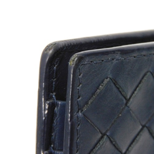 BOTTEGAVENETA Money clip wallet 390877 V001N 4130 wallet Calfskin Navy RFI... - Picture 14 of 23