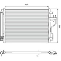 1X Kondensator, Klimaanlage Valeo 814396 Passend FüR Hyundai KIA