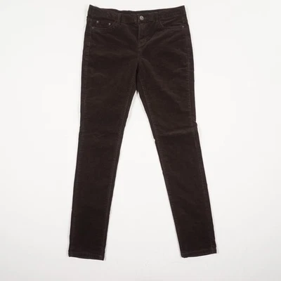 Denim Co. Damen Cordhose Gr 38 Braun Skinny Stretch Mid Waist Feincord Baumwolle - Bild 1 von 4