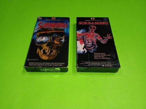 The Supernaturals + Screamers VHS Lot 1986 87 Horror Video Tape Embassy Rare OOP - 第 1/11 張圖片