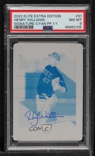 2022 Panini Elite Extra Edition 1/1 Henry Williams #91 PSA 8 Auto 0e2x
