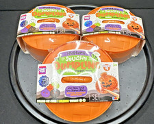 LOT OF 3 RMS Crazy Fun Series 4 Glitter Pumpkin Dumpling Squishy Halloween MINT
