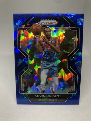 2021-22 Panini Prizm Blue Ice Prizm /125 Kevin Durant #120 Nets Card
