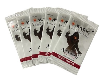 6x Beyond Booster Assassin's Creed Magic the Gathering Jenseits des Multiversums