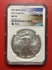 U.S. State Series - 2022 Eagle S$1 NGC MS70 - Iowa
