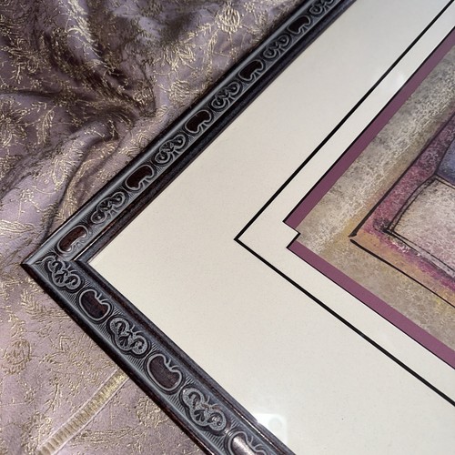 P Buckley Moss Quilted Memories 1990 Rare Vintage Framed Print - Picture 6 of 18
