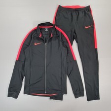 Nike Mens Tracksuit Set Black Small Jacket Pants Dri-FIT Academy 844327 018