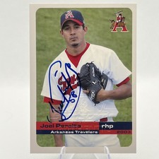 2003 Grandstand Cards Joel Peralta #8 Autograph Arkansa Travelers