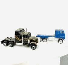 Vintage Summer Marz Karz Blue & Kenworth Semi Tractor Diecast Truck S8569 Lot x2
