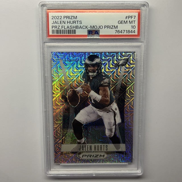 2022 Panini Prizm Jalen Hurts Prizm Flashback Mojo /25 PSA 10 E A G L E S Eagles