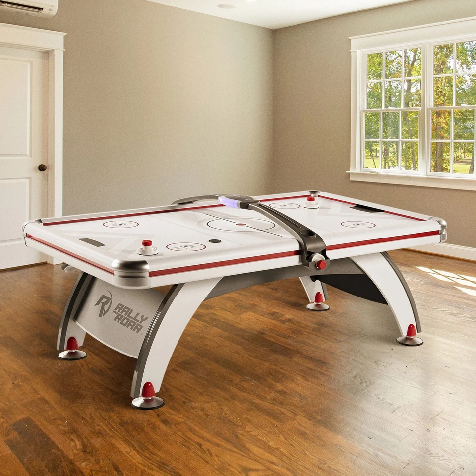 ESPN 7 ft Air Hockey Table w/Electronic Scorer, 2 Pucks & 2 Pushers (Used) - Image 4 of 4