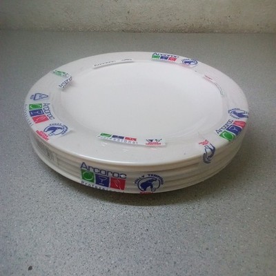 Aroroc Gastronomie Opal Ivory 7.75'' Lunch Plates, Set of 6